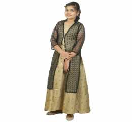 Girls Black Kotti Gown