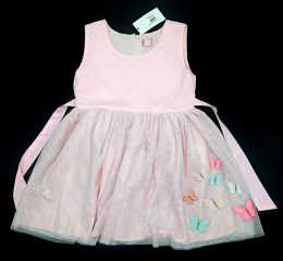 Girls’ Fashionable & Stylish Sleeveless Party Dress Embroidery_Sweet Pink