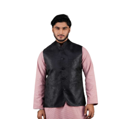 Muhtaram Jacquard Waistcoat / Koti